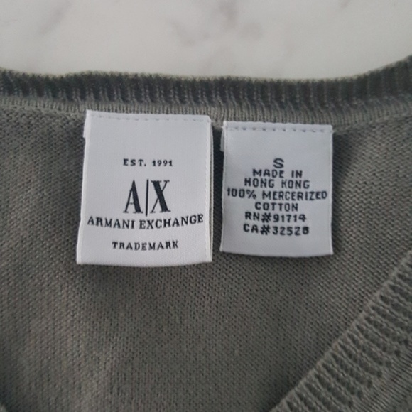 Armani Exchange grey short-sleeved sweater - Picture 2 of 4